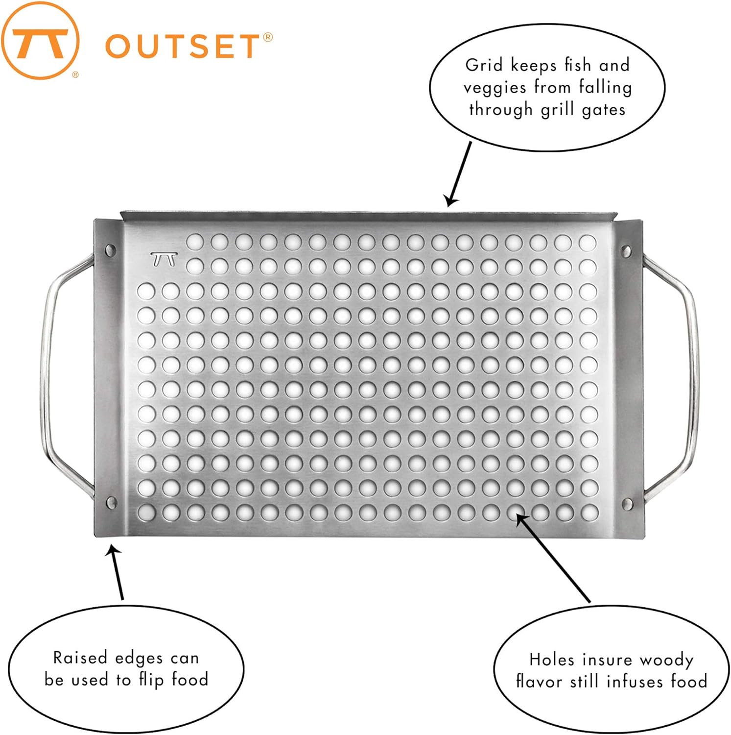 Outset Stainless Steel Grill Grid Set of 2