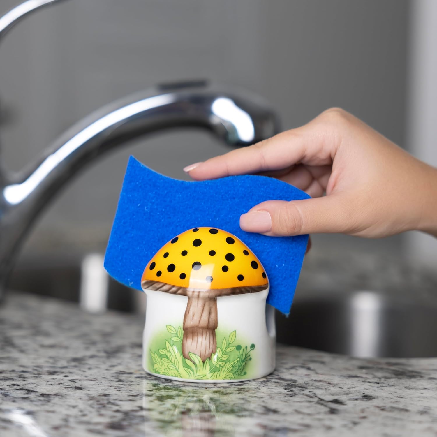Fox Run Mushroom Sponge Holder