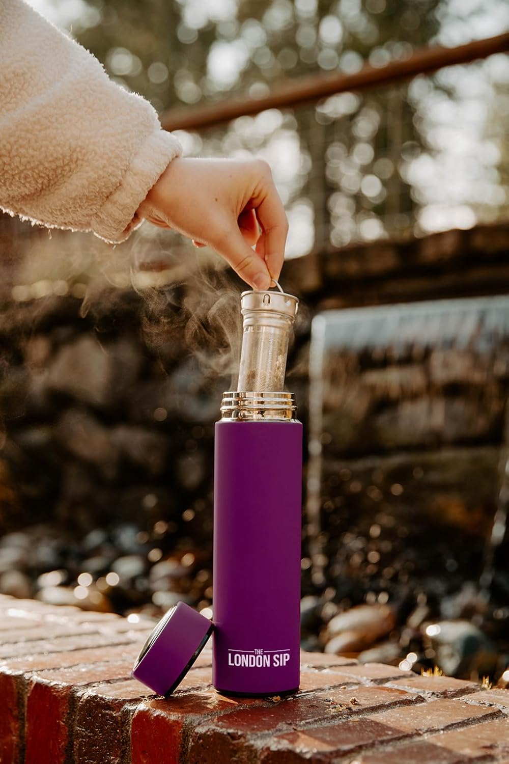 London Sip Tea Infuser Bottle – Purple – 16 oz