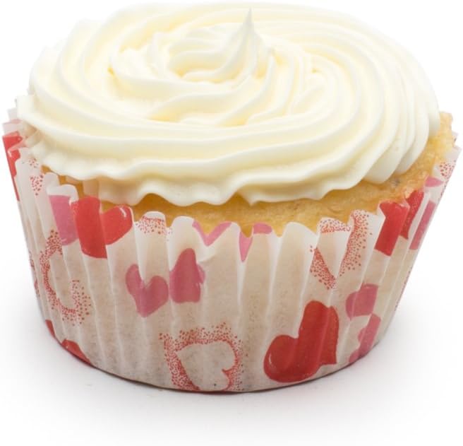 Fox Run Heart Bake Cups - 50 Pack