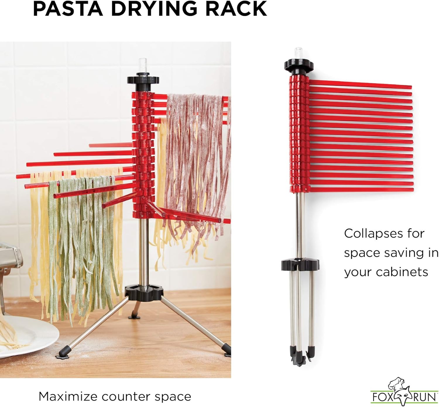 Fox Run Pasta Drying Rack with Wand