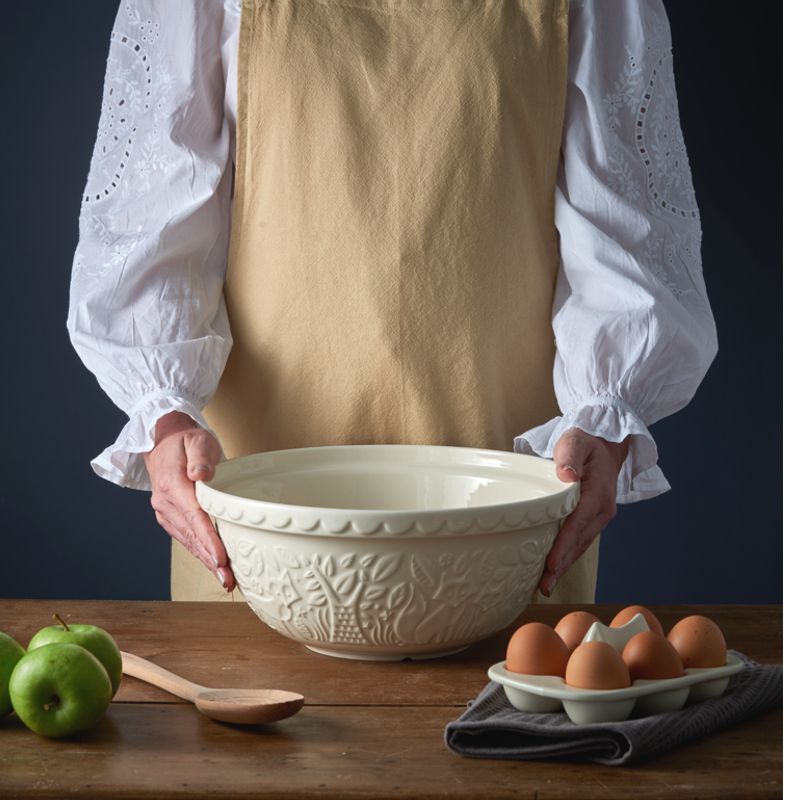 Mason Cash Forest Mixing Bowl 11.75-Inch Cream