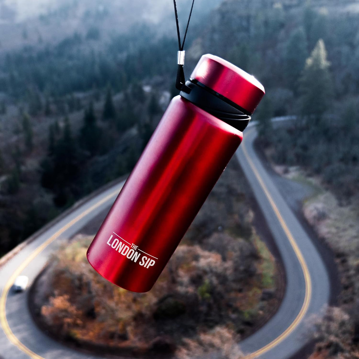 London Sip Tea Infuser Bottle – Red – 25 oz