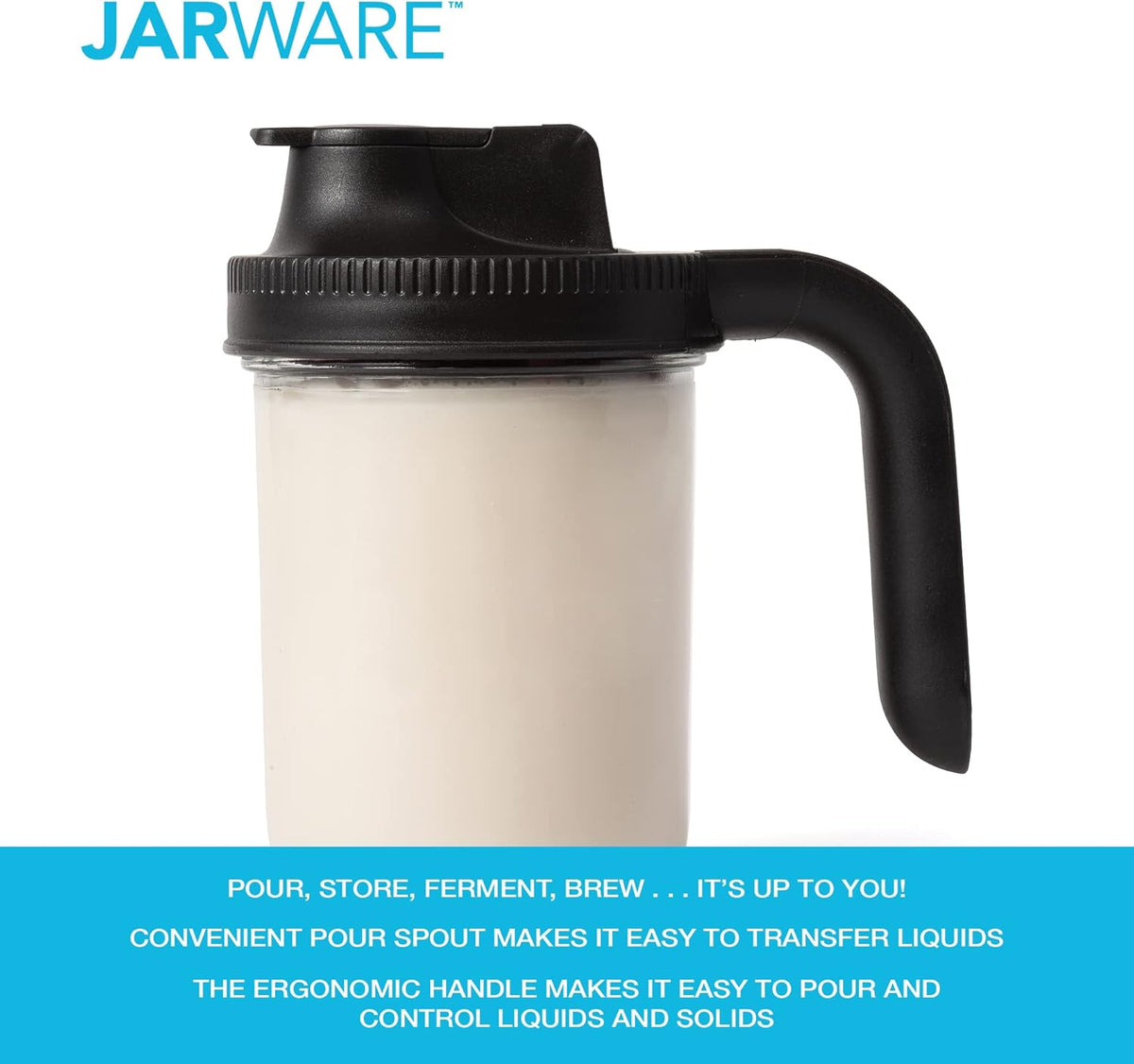 Jarware Spout Lid Set with Handles