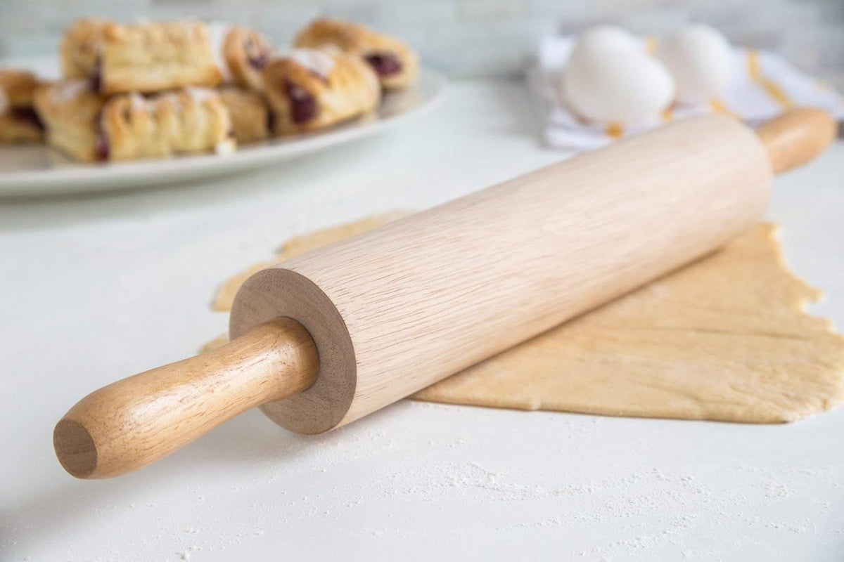 Fox Run Junior Rubber Wood Rolling Pin 10"