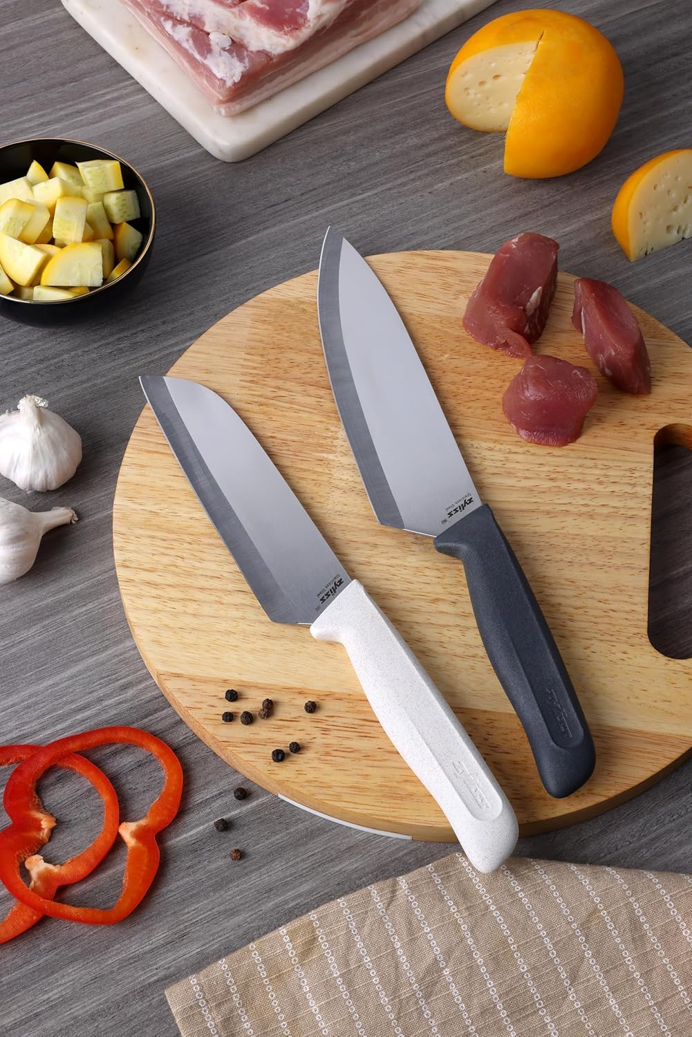 Zyliss Classic 2 Pc Knife Set – Chef & Santoku
