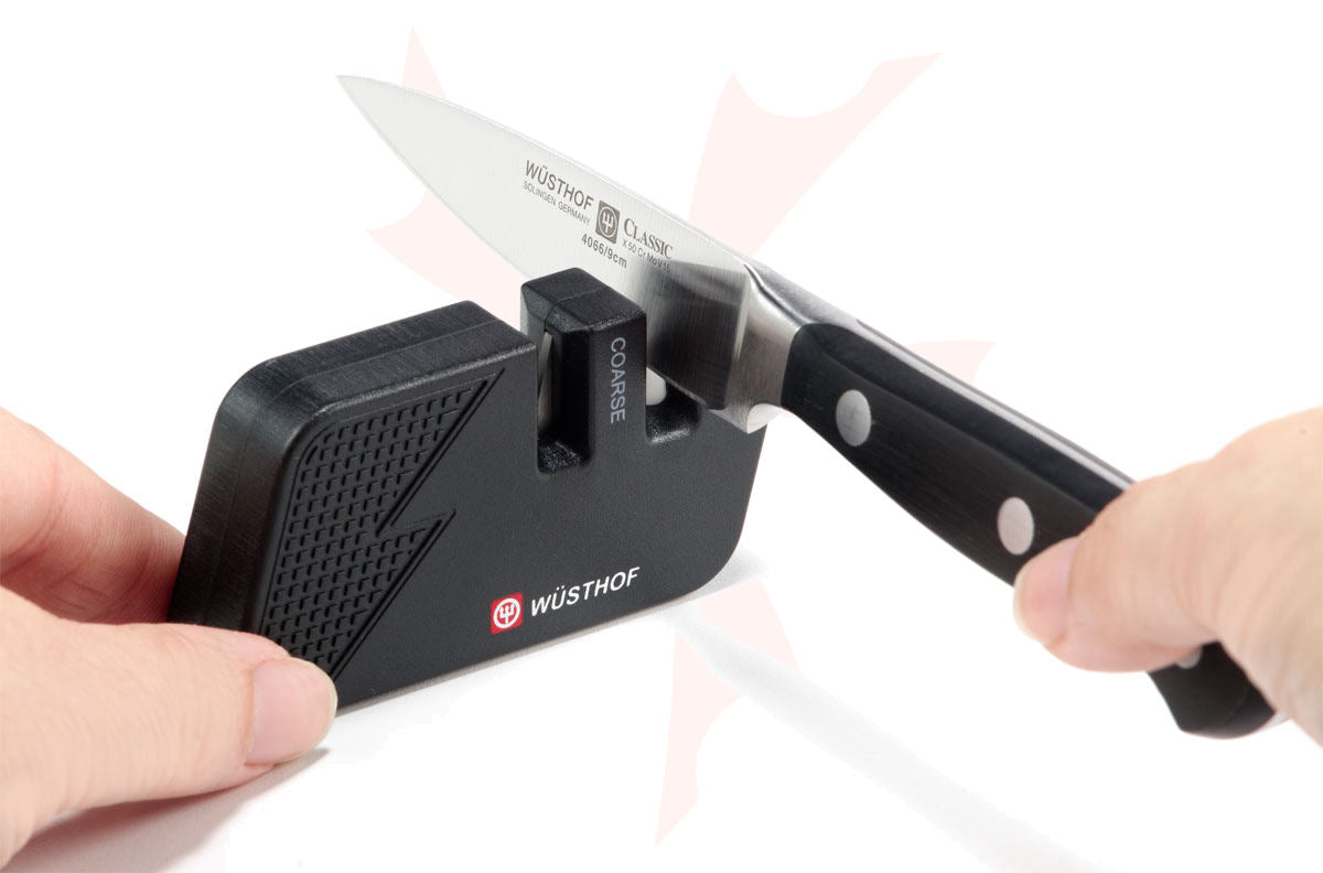 Wüsthof Mini Pull-Through Knife Sharpener - Black
