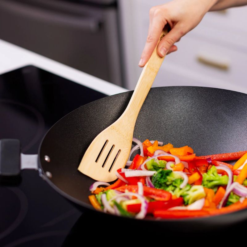 Joyce Chen Burnished Bamboo Slotted Spatula 13" Joyce Chen by Kitchen Niche