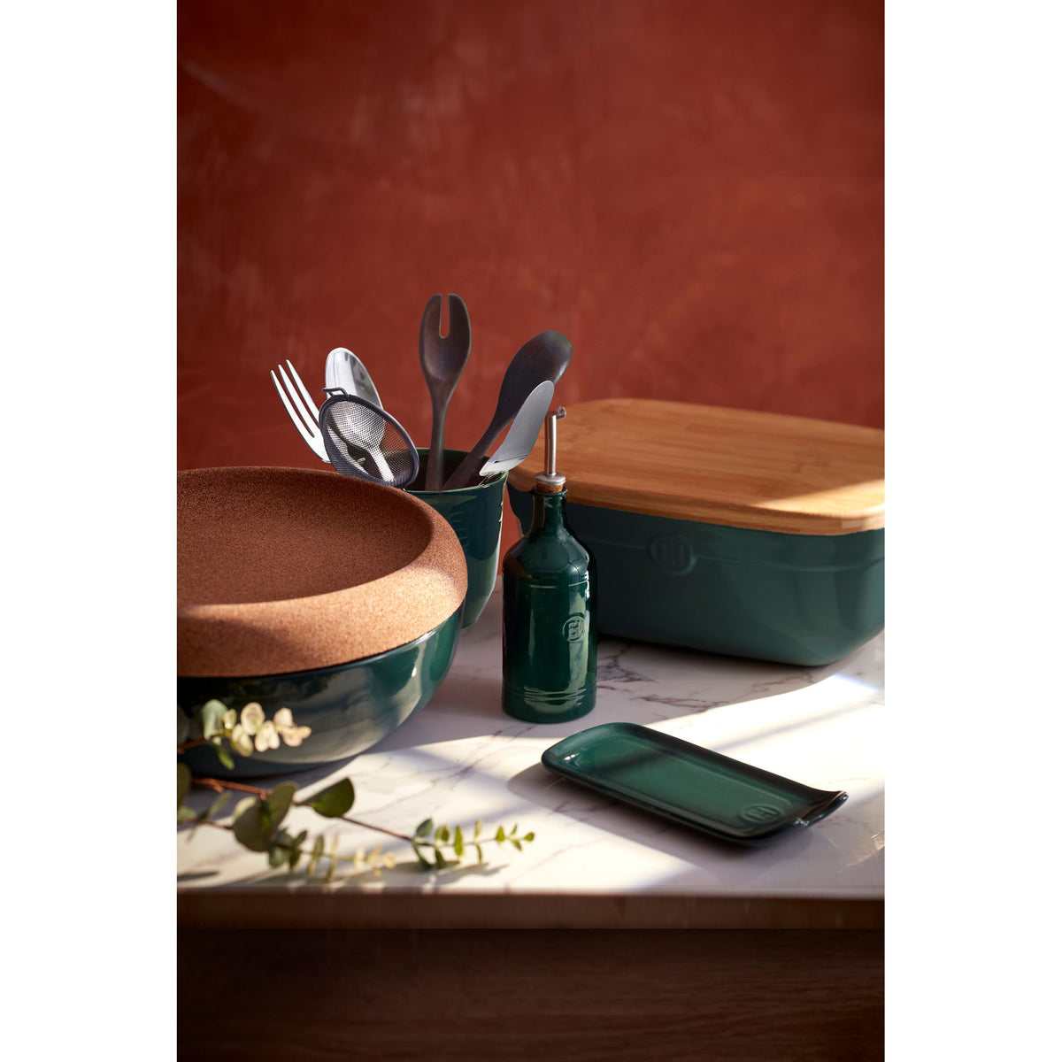 Emile Henry Utensil Pot – Cedar – 13 cm