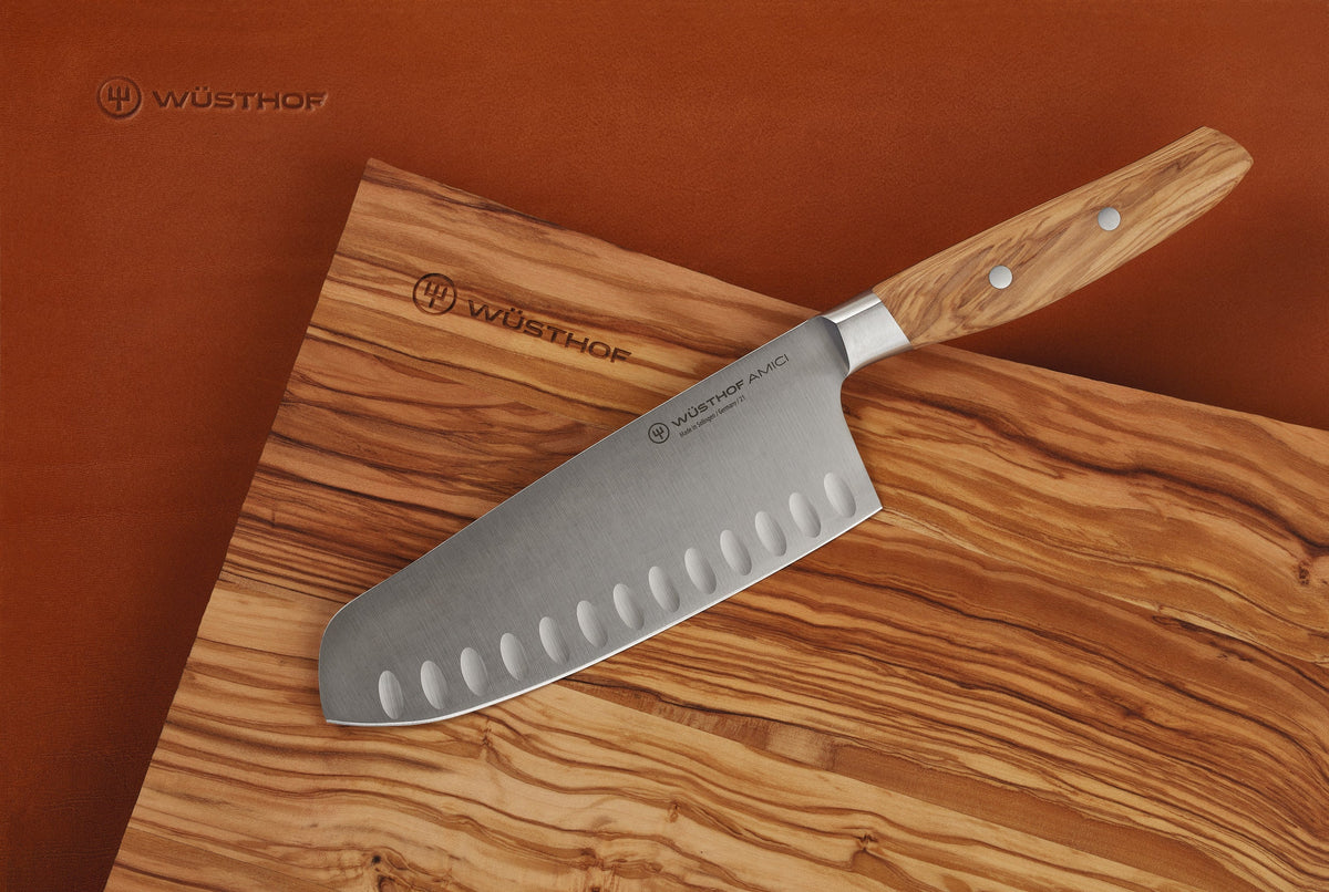 Wüsthof Amici Hollow Ground Santoku Knife – 7" Wusthof by Kitchen Niche