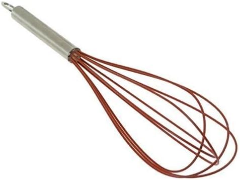 Cuisipro Egg Whisk (5 wires) – 10" / 25.4 cm – Silicone Red Cuisipro by Kitchen Niche
