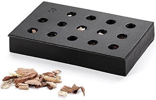 Outset Cast Iron Wood-Chip Smoking Box – 8" × 5"