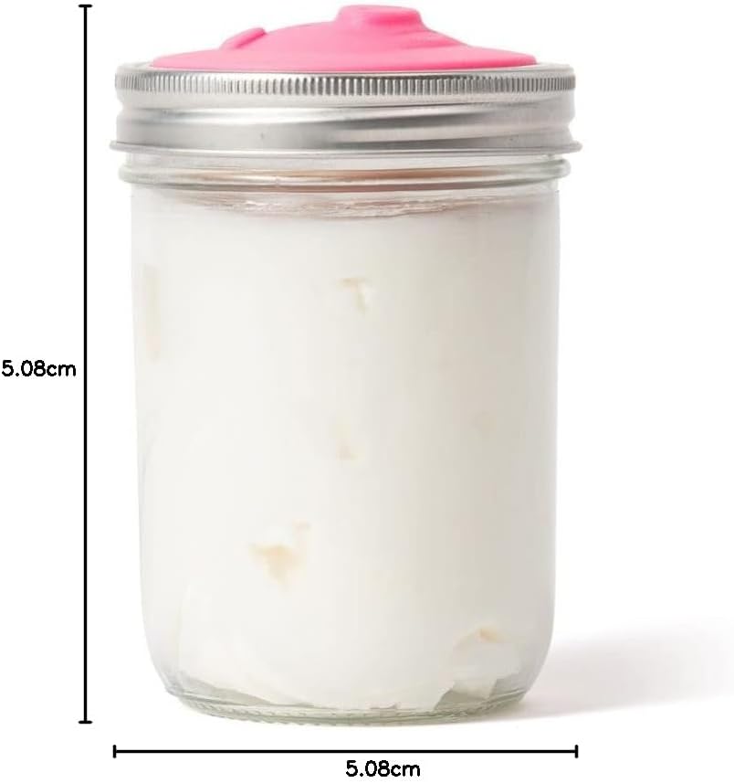 Jarware Silicone Bacon Grease Saver Mason Jar Lid with Strainer