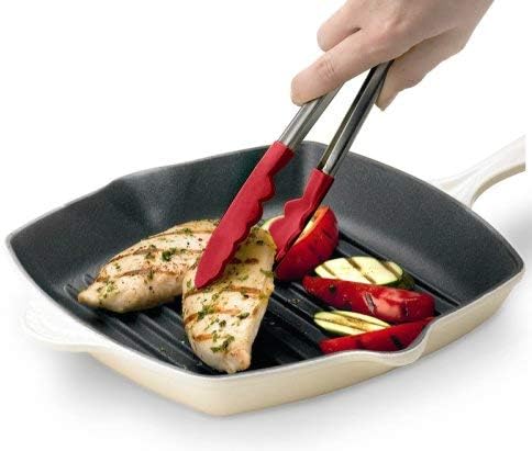 Cuisipro Locking Tongs – 12" / 30.5 cm – Silicone Red Cuisipro by Kitchen Niche