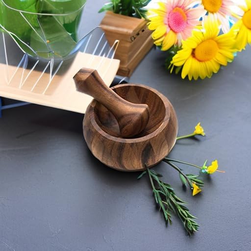 Ironwood Acacia Wood Mortar and Pestle Set