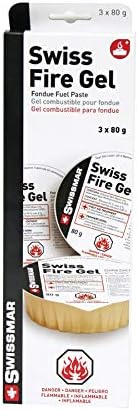 Swissmar Swiss Fire Gel Cans – 80 g / 3 oz – 3 Pack by Kitchen Niche