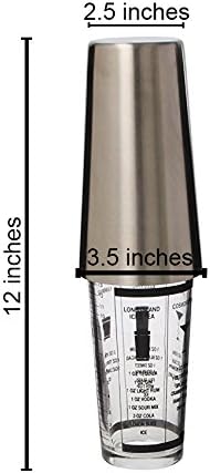 Cuisinox Boston Cocktail Shaker with 5 Recipes – 500ml by Kitchen Niche