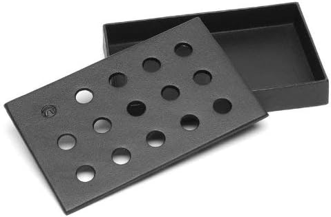 Outset Cast Iron Wood-Chip Smoking Box – 8" × 5"