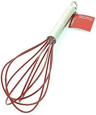 Cuisipro Egg Whisk (5 wires) – 10" / 25.4 cm – Silicone Red Cuisipro by Kitchen Niche