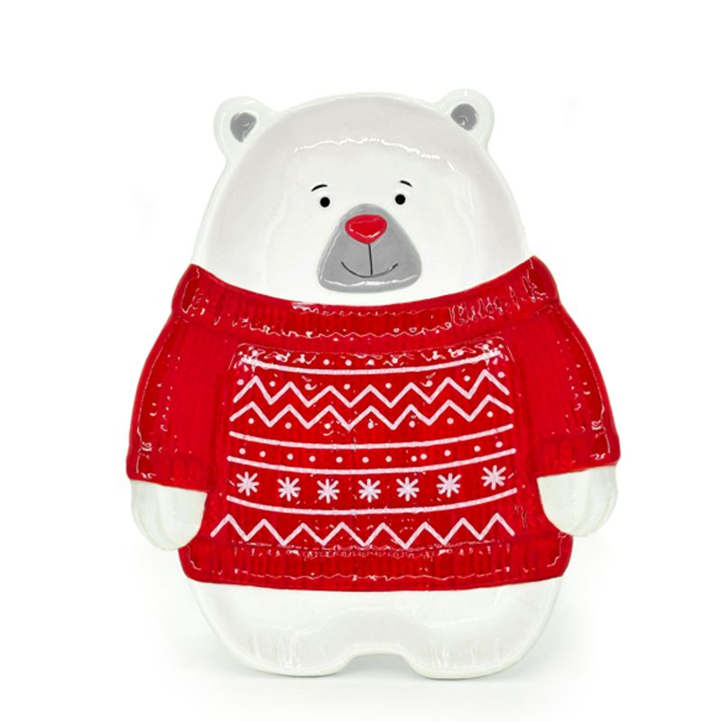 BIA Polar Bear Sweater Serving Plate