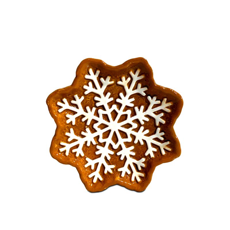 BIA Gingerbread Snowflake Serving Plate
