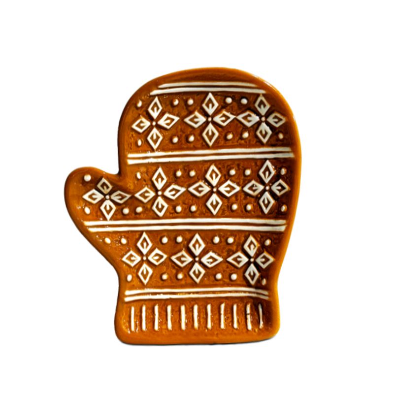 BIA Gingerbread Snow Mitten Serving Plate