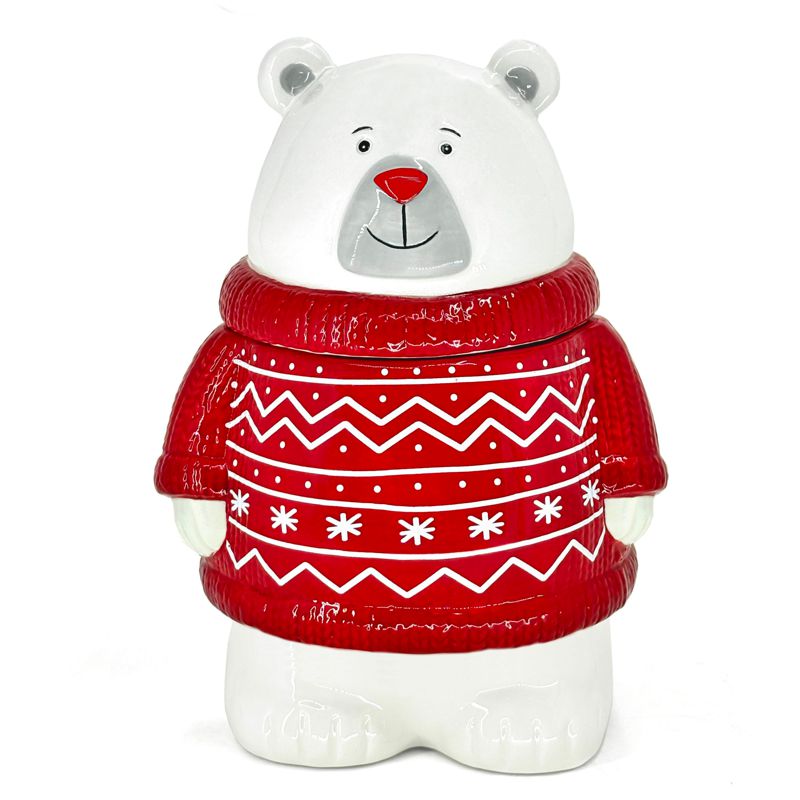 BIA Polar Bear Sweater Cookie Jar