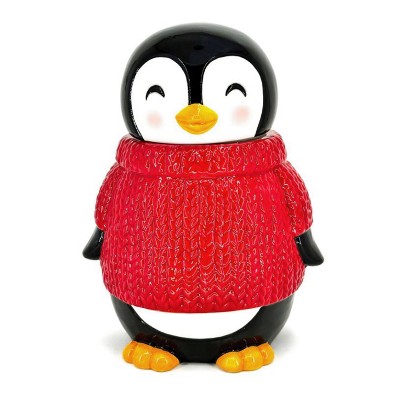 BIA Penguin Sweater Cookie Jar