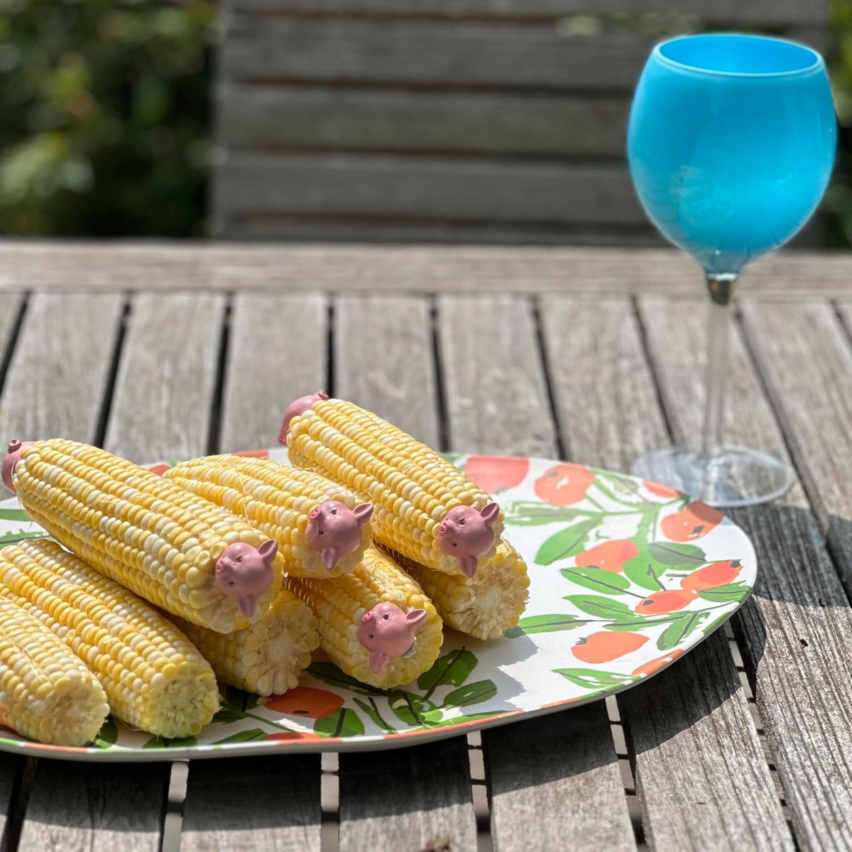 Outset Piglet Corn Holder Set of 8