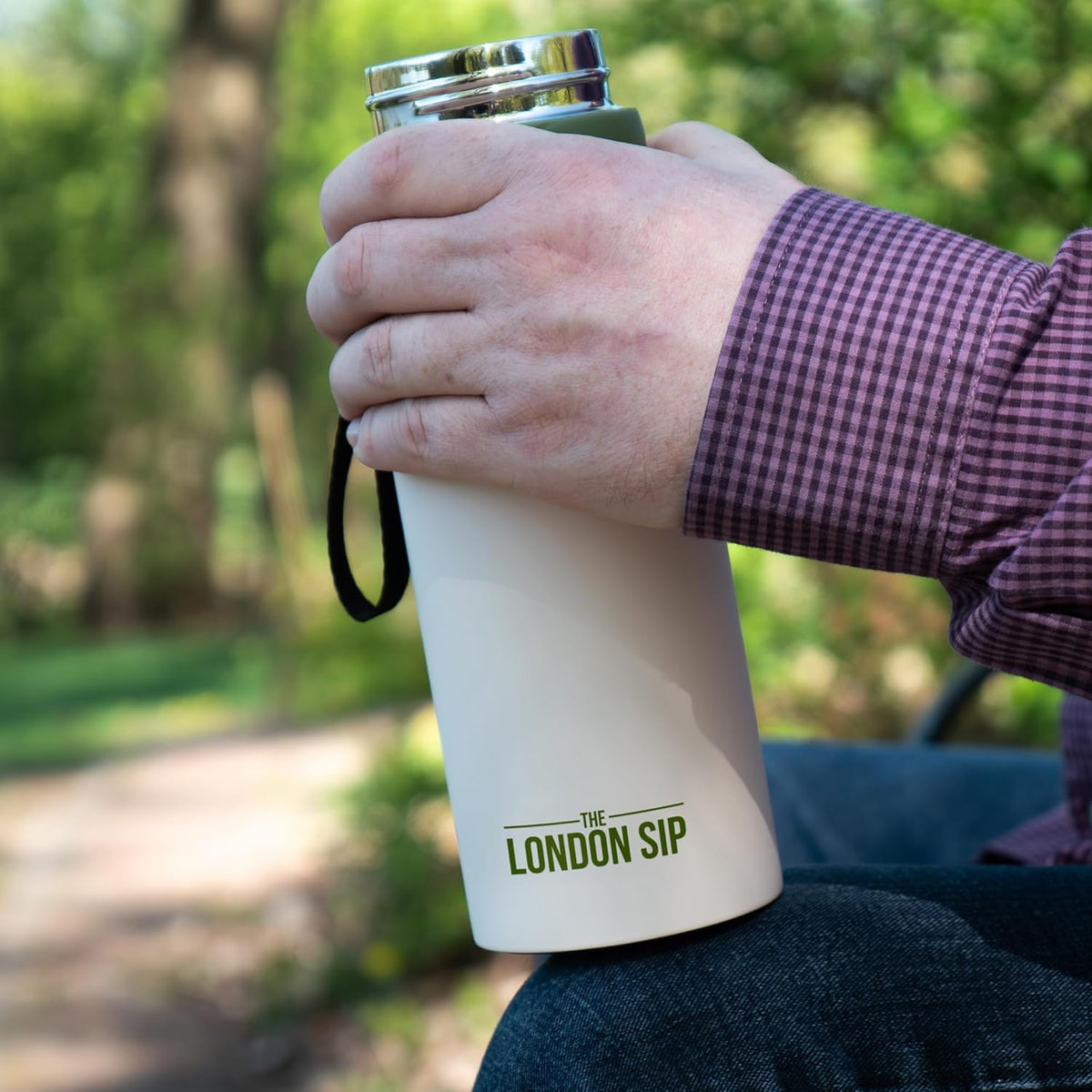London Sip Tea Infuser Bottle – Safari Beige – 25 oz