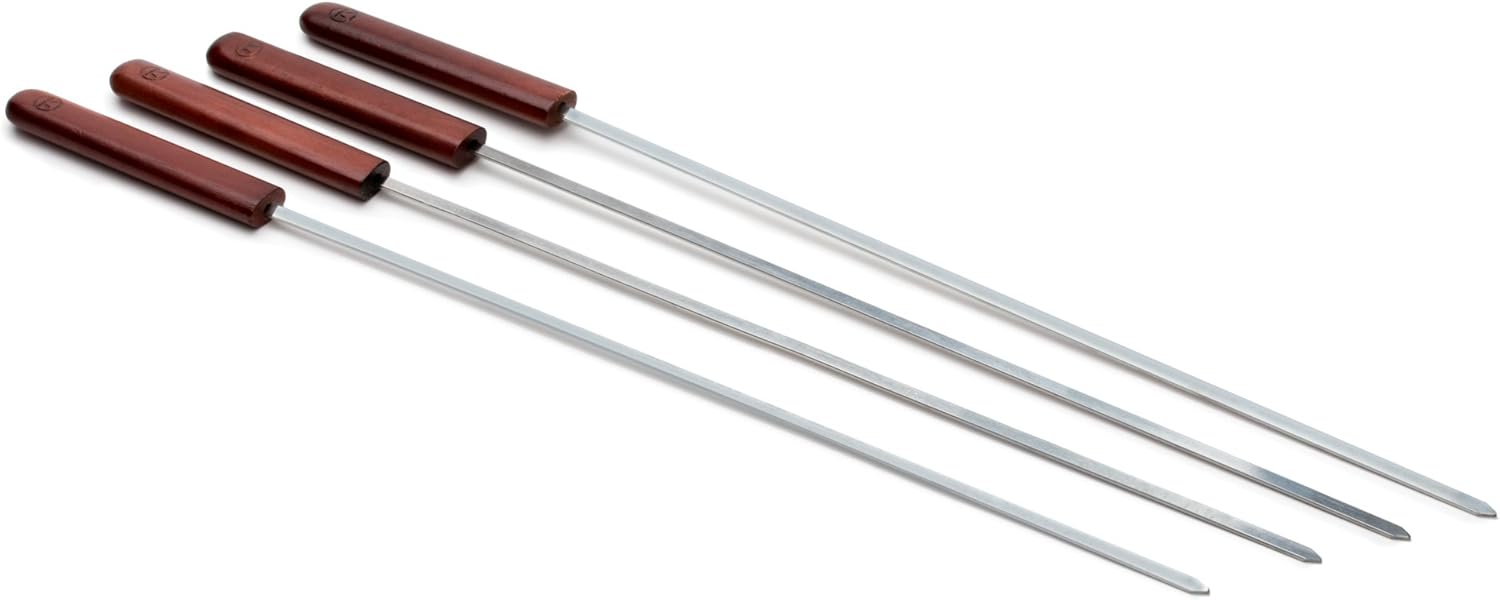 Outset Rosewood Set of 4 Barbecue Skewers 20"