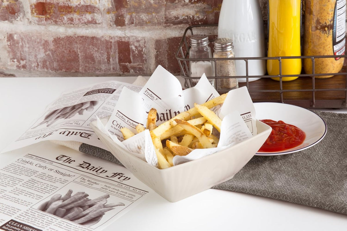 Fox Run Newsprint French Fry Paper