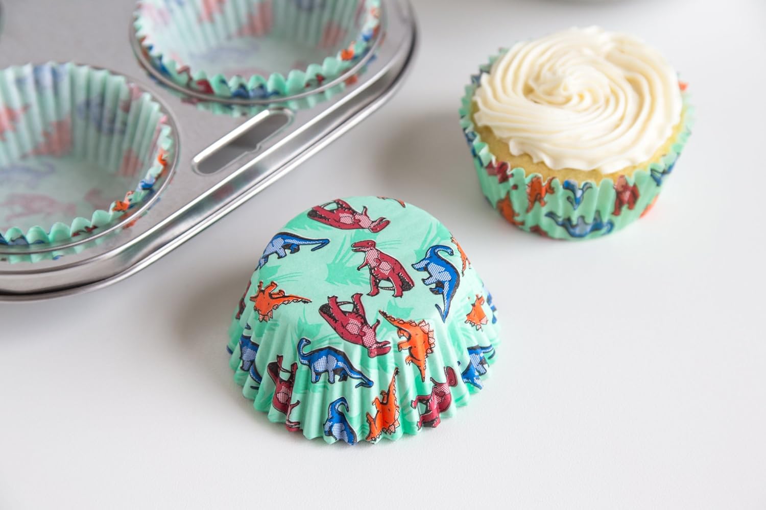 Fox Run Dinosaur Bake Cups - 50 Pack