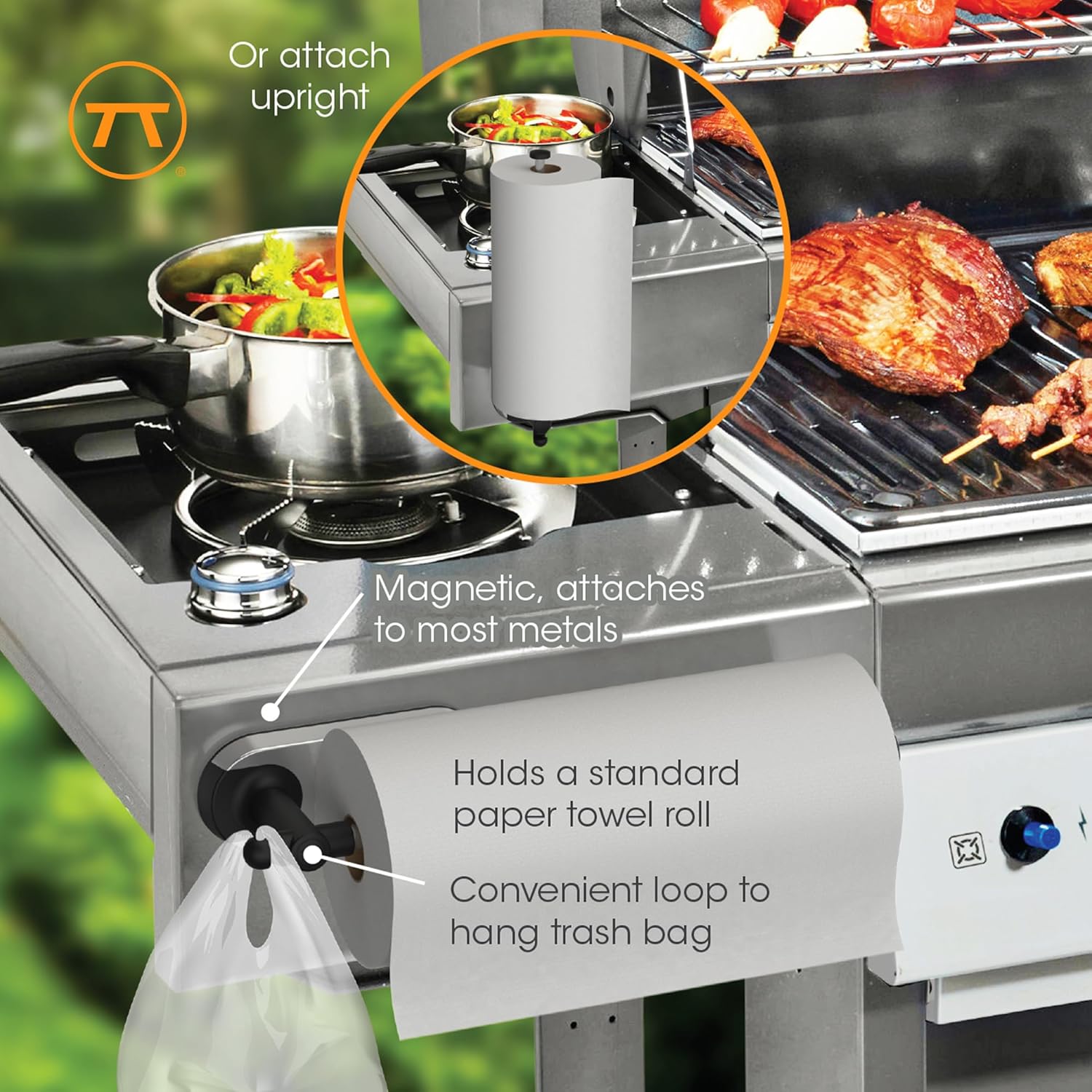 Outset Magnetic Paper Towel Holder