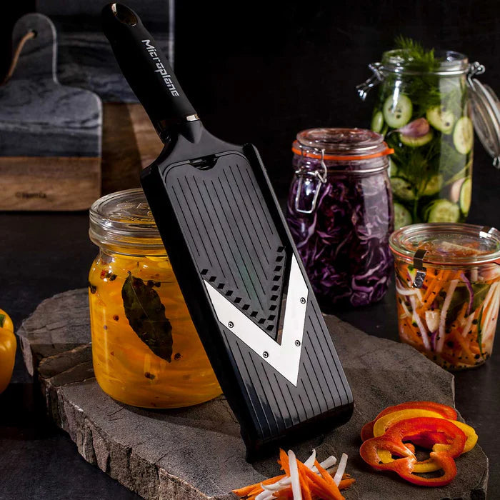 Microplane Adjustable V-Slicer w/ Julienne Blade by Kitchen Niche