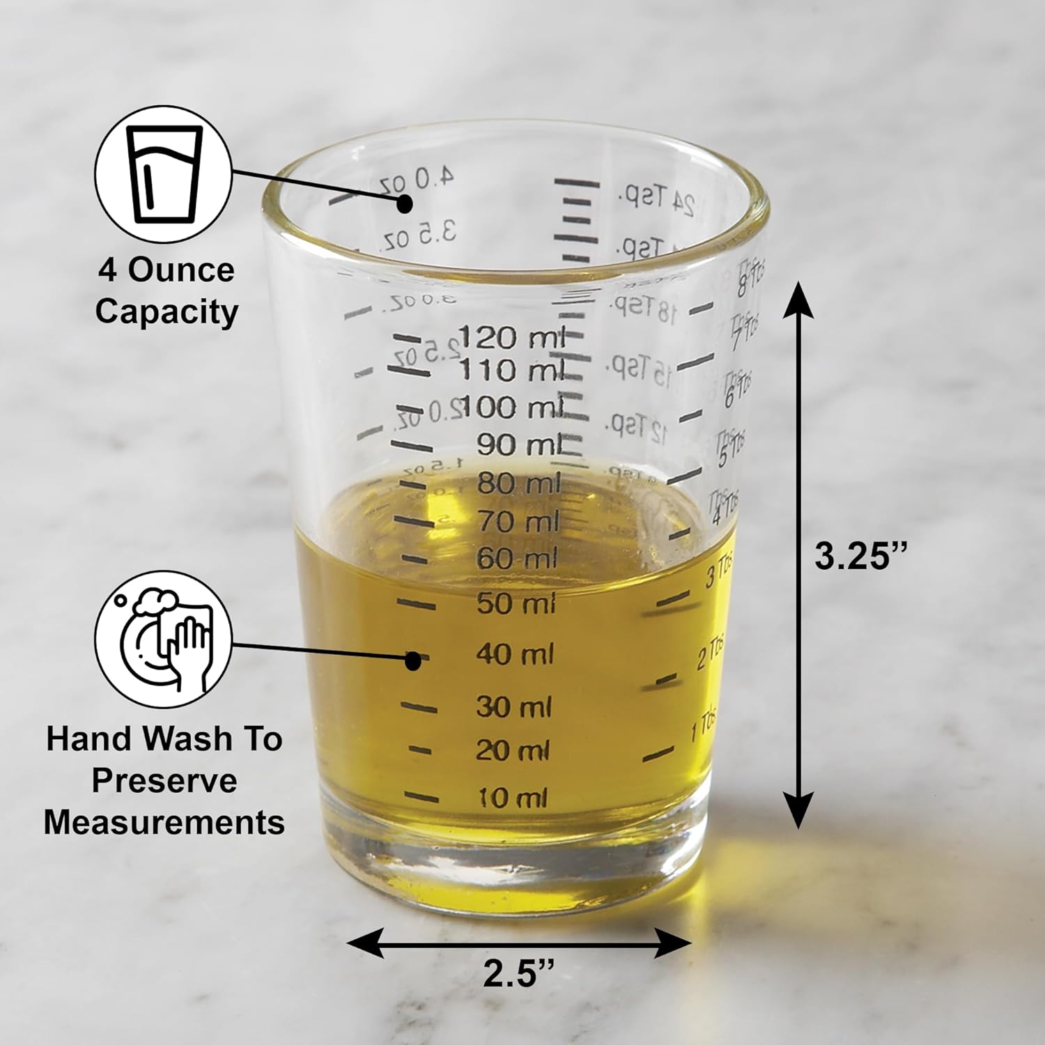 Fox Run Mini Measuring Glass