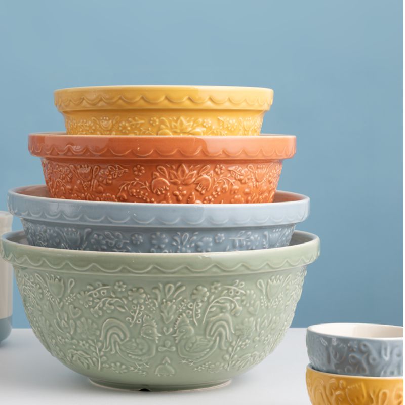 Mason Cash Roost Mixing Bowl 9.75-Inch Orange