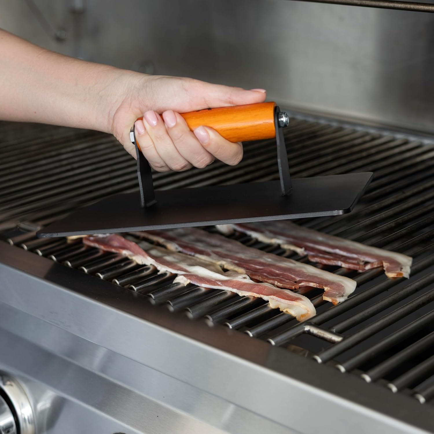Outset XL Cast Iron Grill Press