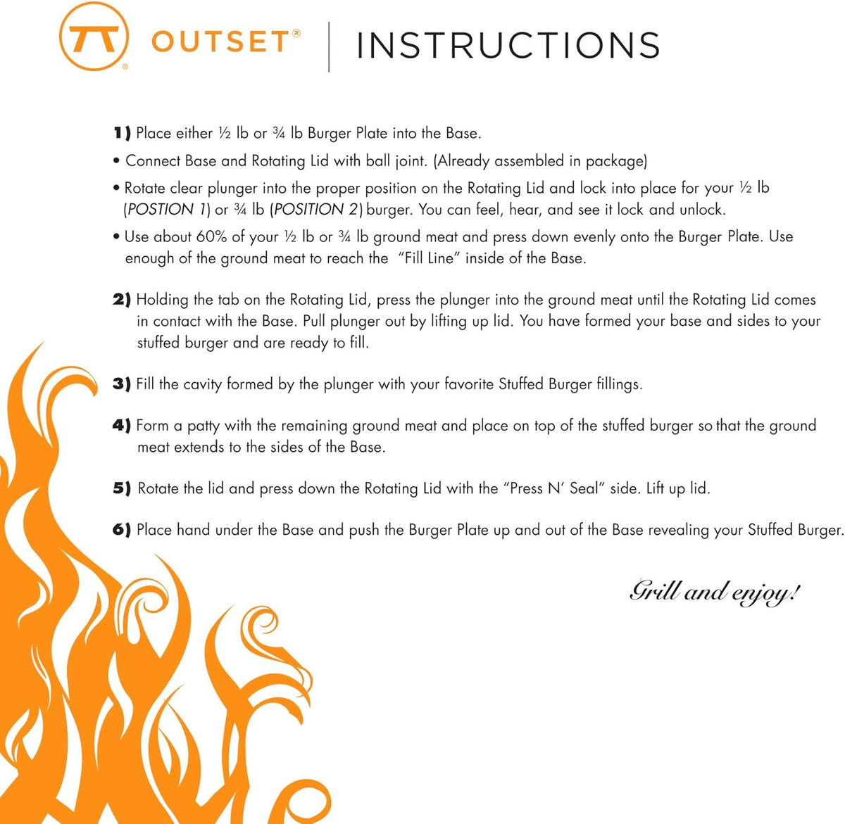 Outset Burger Stuffer