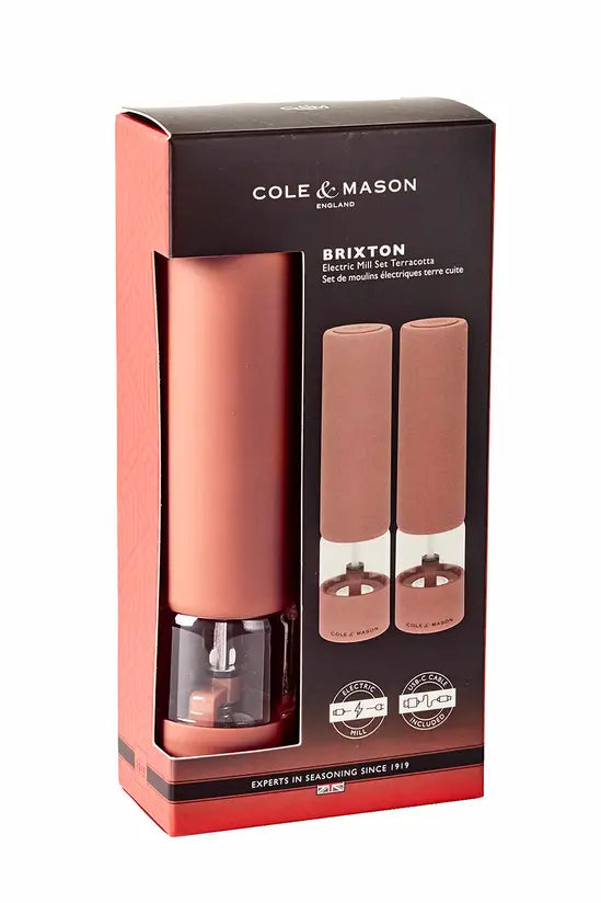 Cole & Mason Brixton Electronic Mill Gift Set – Terracotta