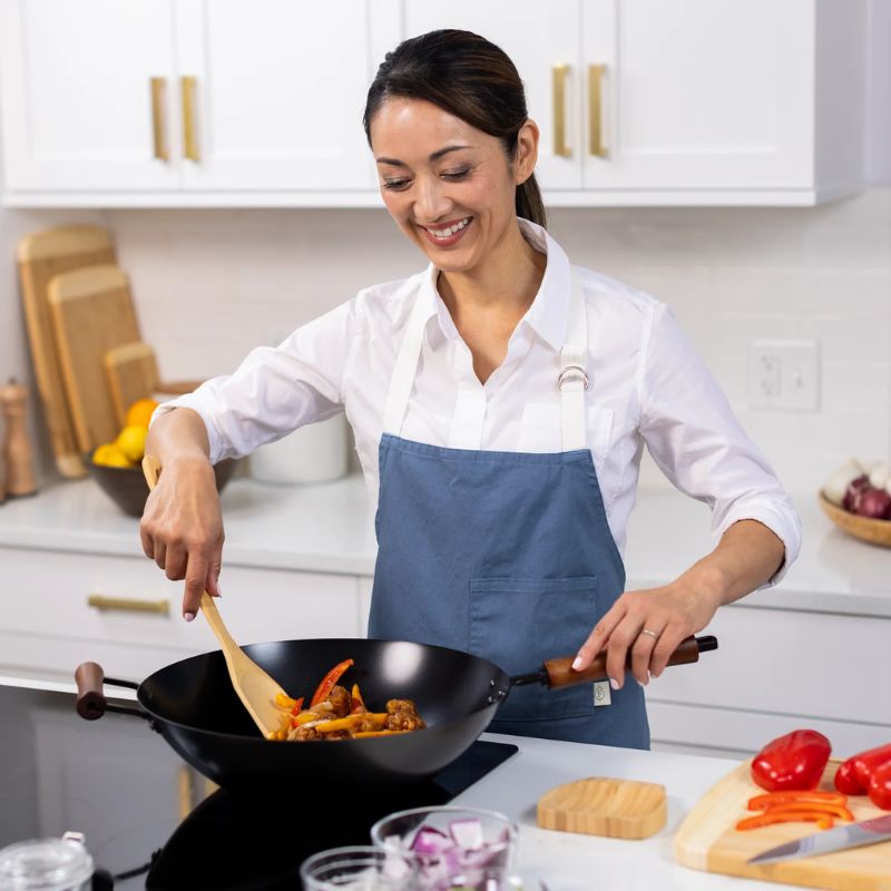 Joyce Chen Classic Series 14-Inch Carbon Steel Ceramic Nonstick Stir Fry Pan Joyce Chen by Kitchen Niche