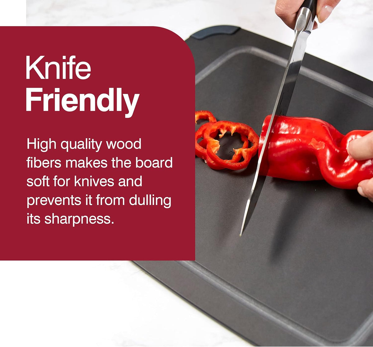 Zyliss Wood Fibre Cutting Board – Medium