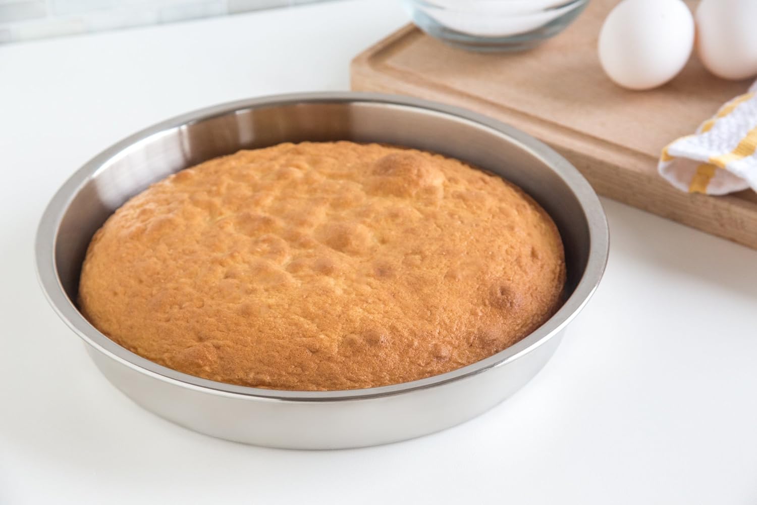 Fox Run Stainless Steel Round Cake Pan 9 Inch