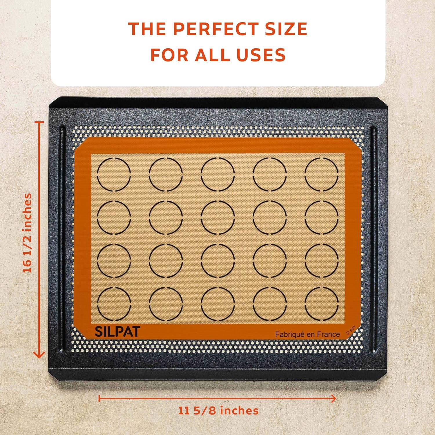 Silpat Macaron Non-Stick Silicone Baking Mat