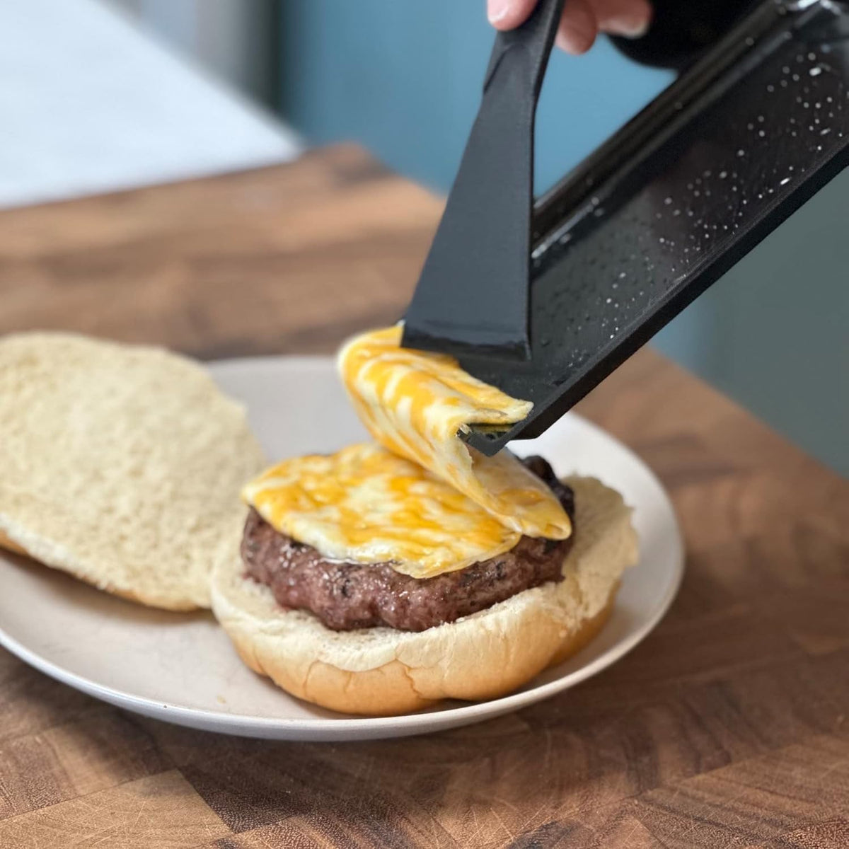 Outset BBQ Cheese Melt / Raclette Pan with Scraper