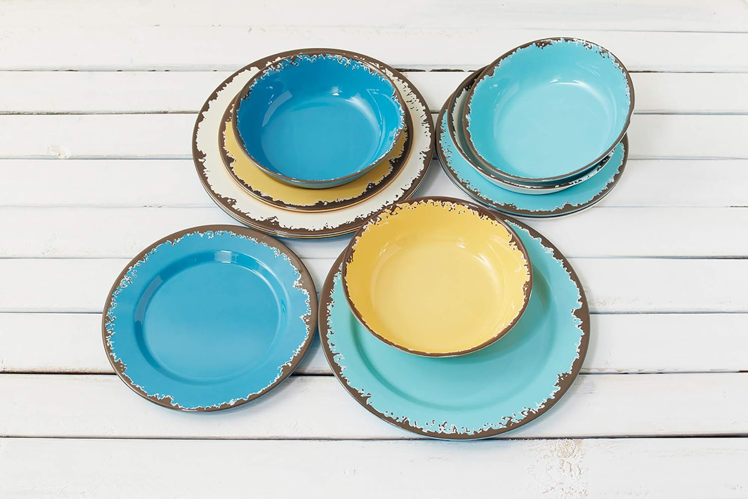 Fox Run Melamine Dinnerware Set, 12 Piece