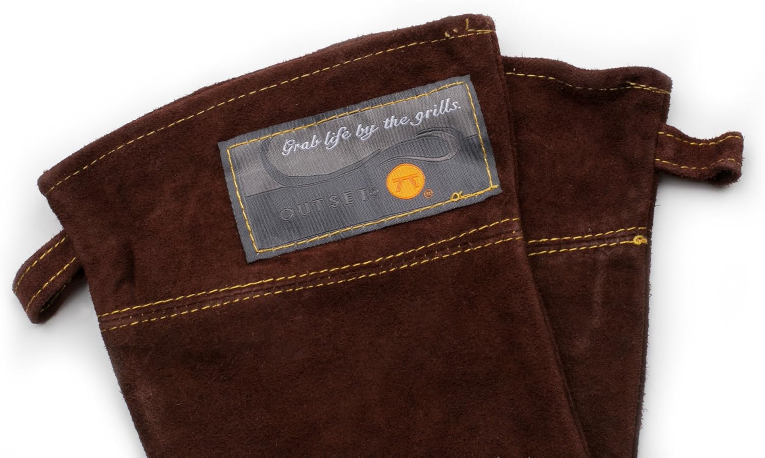 Outset Brown Leather Grill Gloves