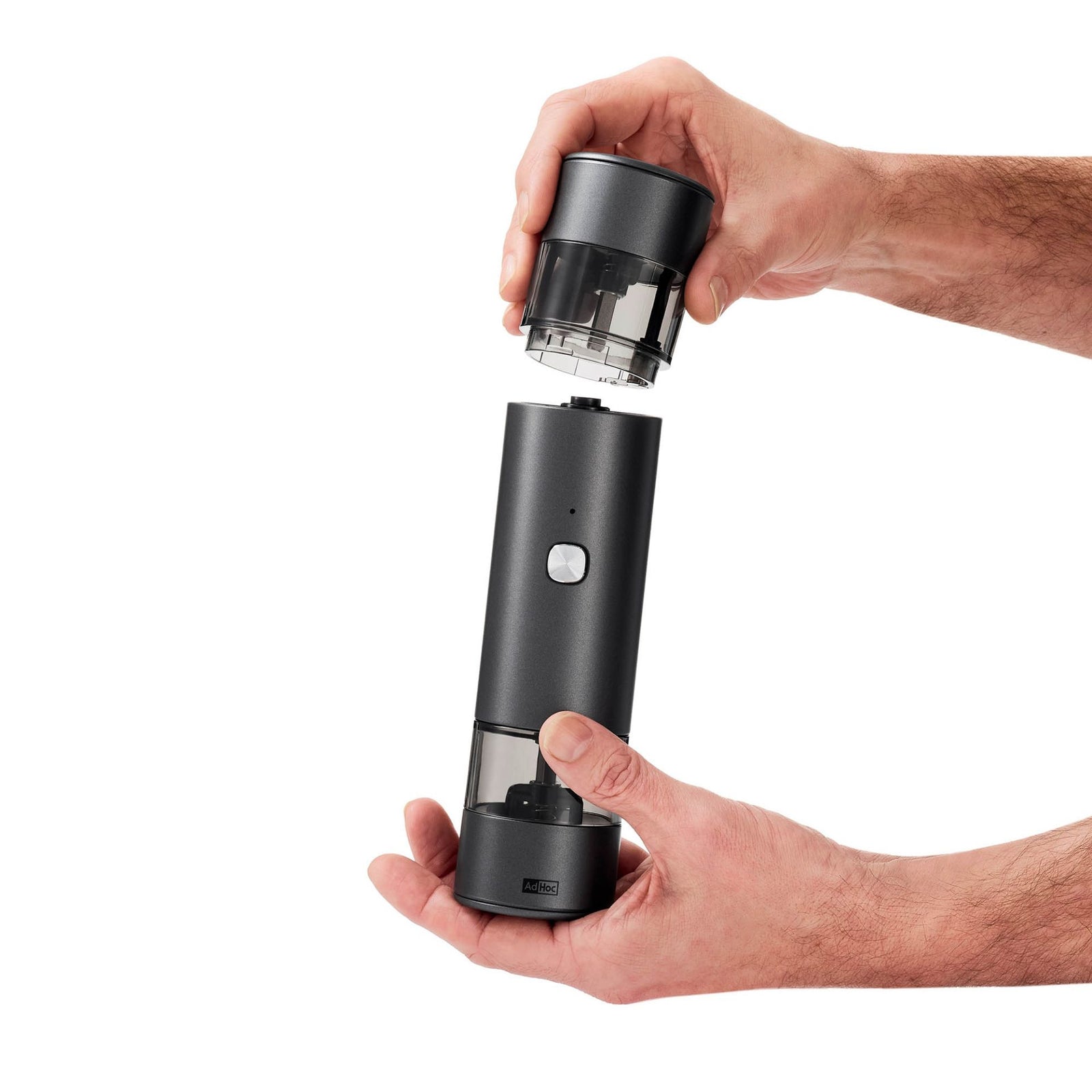 AdHoc i.Mill Duo Electric Pepper & Salt Double Mill – Dark Grey – 9.3" / 23.5 cm