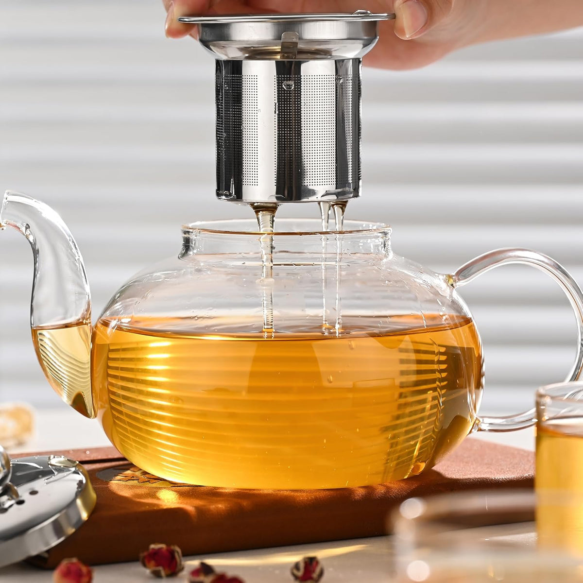 Fox Run Glass Teapot with Stainless Steel Infuser