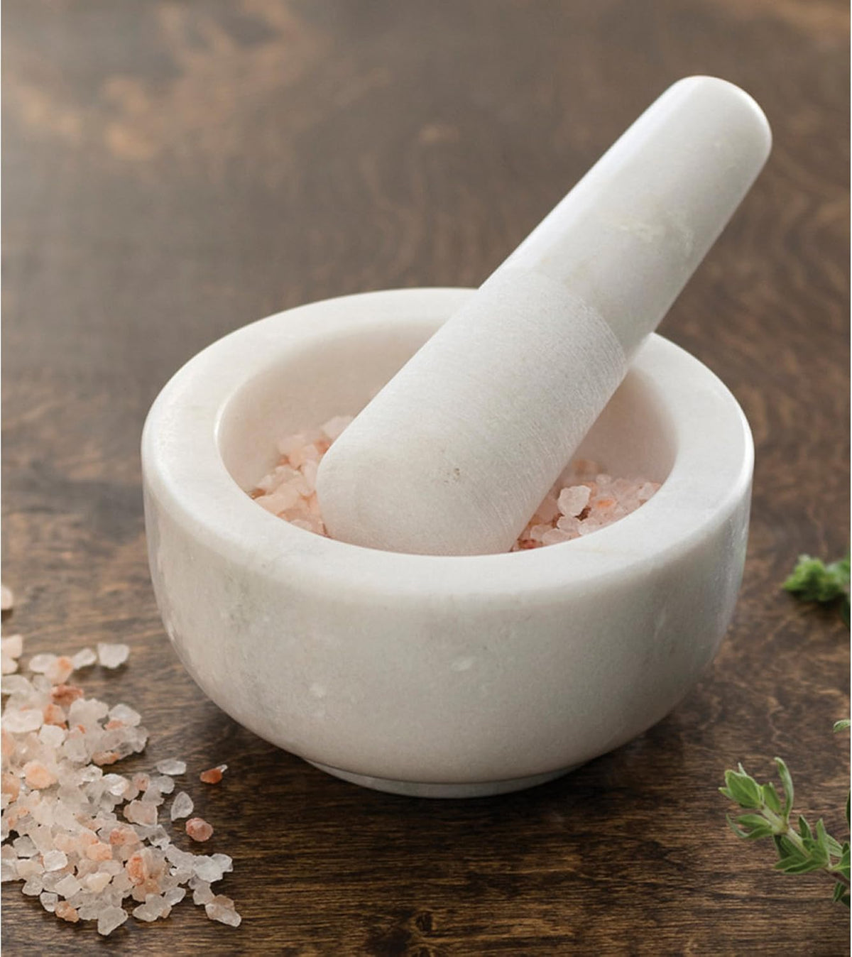 Fox Run White Marble Mortar & Pestle